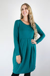 Merric Soft Solid Knee-Length dress