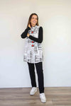 Merric Sleeveless Vest with Red Buttons