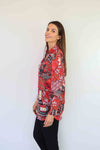 Merric Long Sleeve V-neck Top