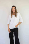 Merric Solid Stretch Top