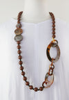 Beads Discs Oval Loops Sweater Chain