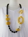 Beads Discs Oval Loops Sweater Chain