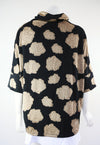 Merric Print Turtle Collar Blouse