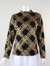 Merric Print Turtle Collar Top