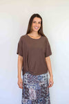 Larosela Stretch Soft Wrapped-Edge T-Shirt
