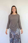 Merric Mesh Crush Front Stretchy Top