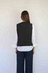 Merric Solid Sleeveless Vest