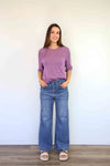Larosela Plain Short Sleeve Jumper