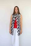 Merric Sleeveless Vest with Red Buttons