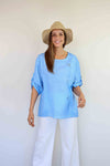 FairyTern 100% Cotton 3 button Top