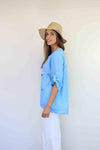 FairyTern 100% Cotton 3 button Top