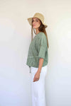 FairyTern Tie Front100% Cotton Top