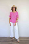 Fairy Tern Flower-Lace Front Top