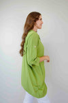 Larosela Fancy Collar Plain Jacket with Pockets
