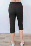 Merric Elastic Waist 3/4 Pants with Pockets
