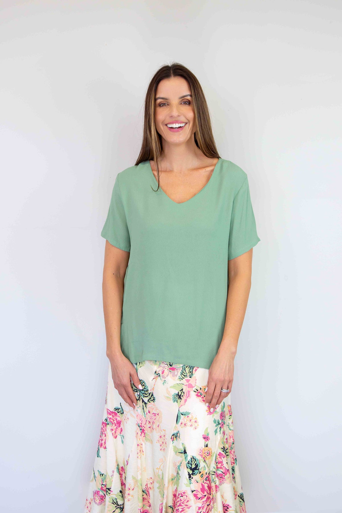Larosela Plain Split Top – Merric