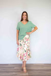 Merric Flower Print Skirt