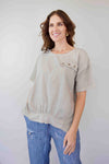 Fairy Tern 100% Cotton contrast top