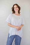 Fairy Tern 100% Cotton contrast top