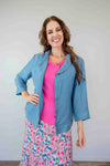 Larosela Tencel Silky V-Neck Jacket