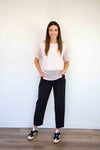 Larosela Elastic Waist Linen Pants