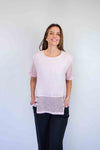 FairyTern Mesh Sleeve Plain T-Shirt