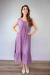 Larosela Tie Front Pleated Hem Dress