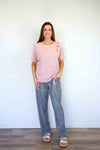 Merric Tie Front Button Top
