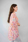 Larosela Round Neck Flower Print Shirt