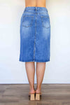 Larosela Straight Denim Skirt