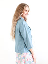 Larosela 3/4 Sleeve Tie Front Jacket