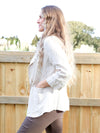 Larosela Thin Stripe Cotton Linen Jacket