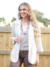 Larosela Thin Stripe Cotton Linen Jacket