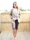 Larosela Thin Stripe Cotton Linen Jacket
