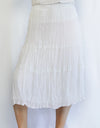 Merric Elastic Waist Crush Pleat Skirt