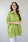 Larosela Fancy Collar Plain Jacket with Pockets