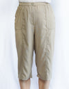 Stretch Elastic Waist Casual Pants with Side Pockets