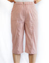 Stretch Elastic Waist Casual Pants with Side Pockets