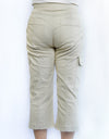 Merric 3/4 Elastic Waist Cargo Pants