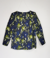 Merric Print darts collar Top