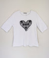 FairyTern 100% Cotton Heart Print Tee