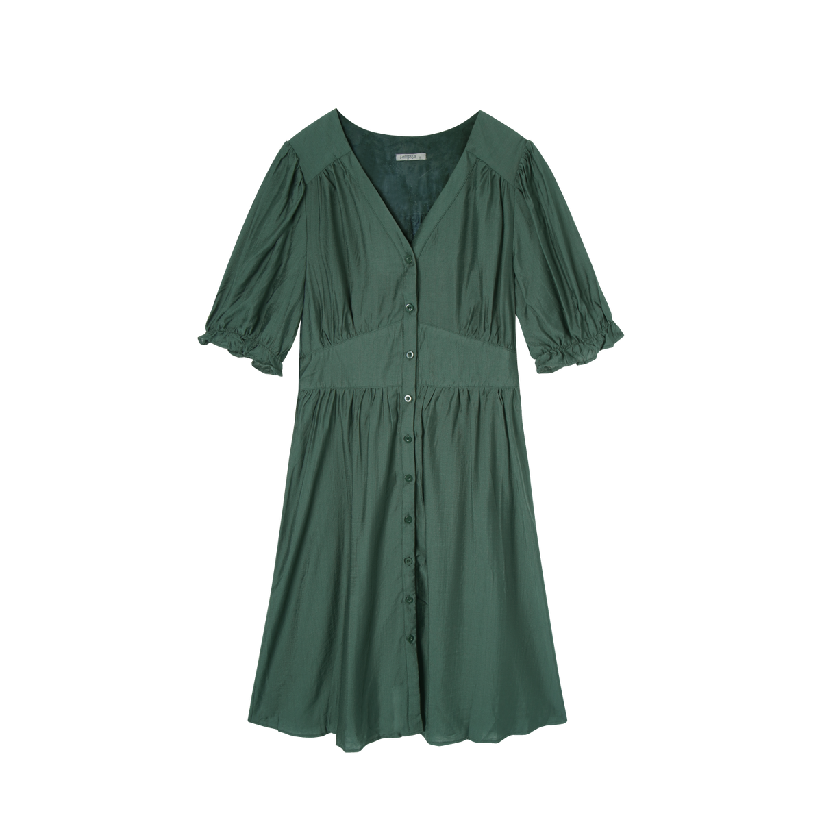 Larosela V-neck Button-Front Dress – Merric