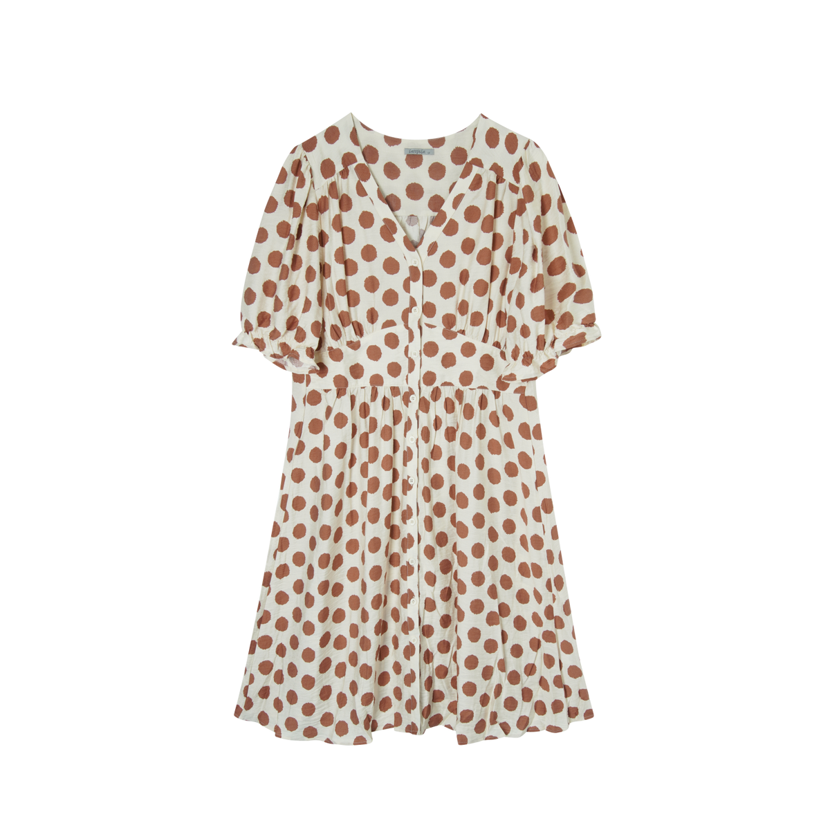 Larosela V-neck Button-Front Dress – Merric