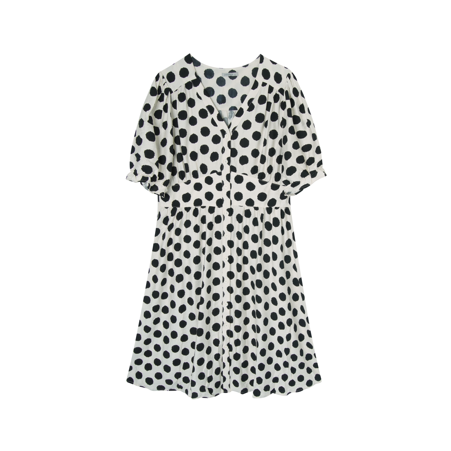 Larosela V-neck Button-Front Dress – Merric