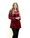 Merric Velvet Longline Top