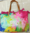 Magnetic Button Beach Bag Multiple Prints