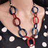 Geometric Link Chain Necklace